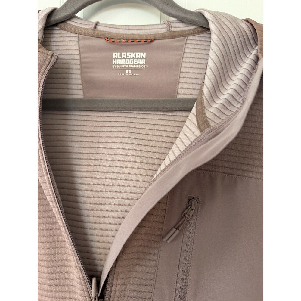 Alaskan Hardgear Hoodie Women L Dusty Pink Blackburn Jacket Full Zip AKHG Duluth - Picture 2 of 5